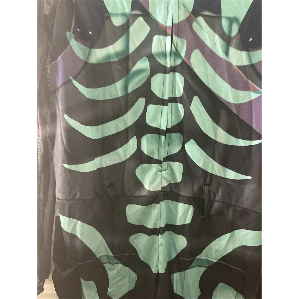 Fortnite Skull Trooper Kid 1-Piece Halloween Costume Jumpsuit Pick Your Size